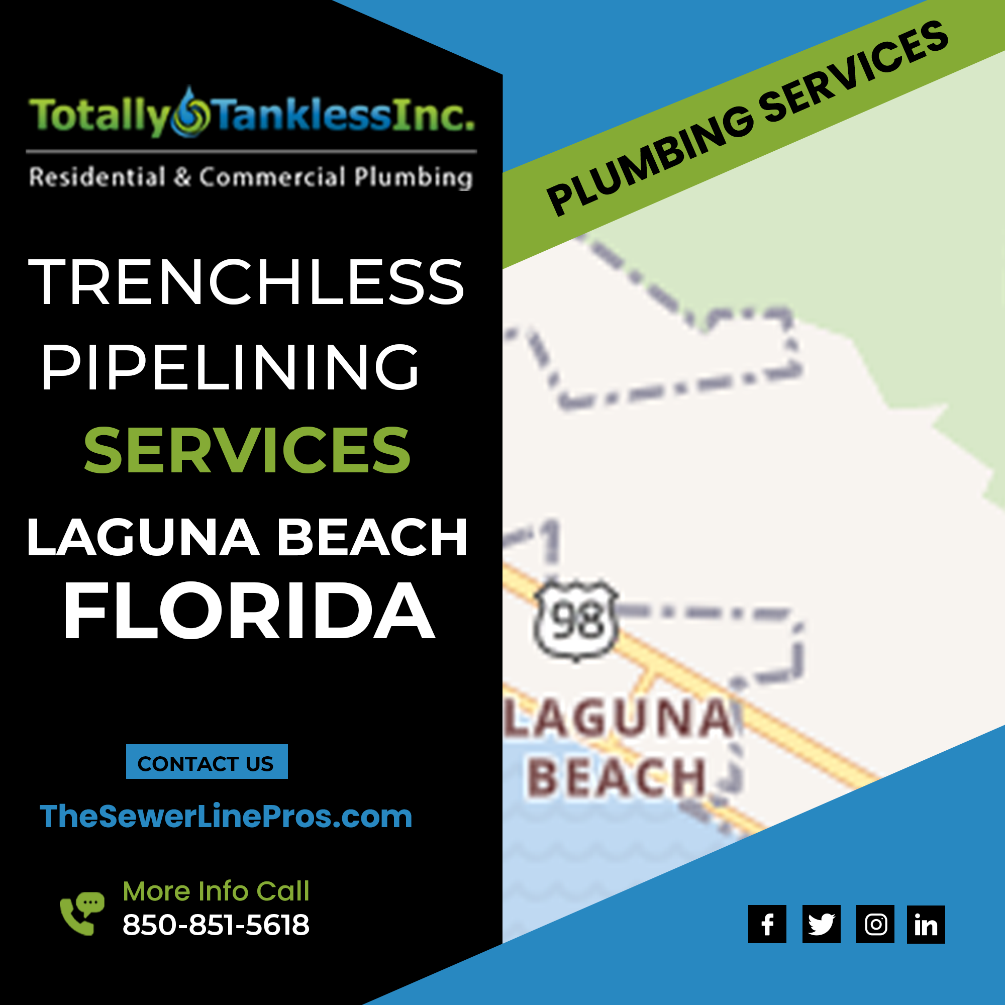 Laguna Beach Trenchless Pipelining Plumbers