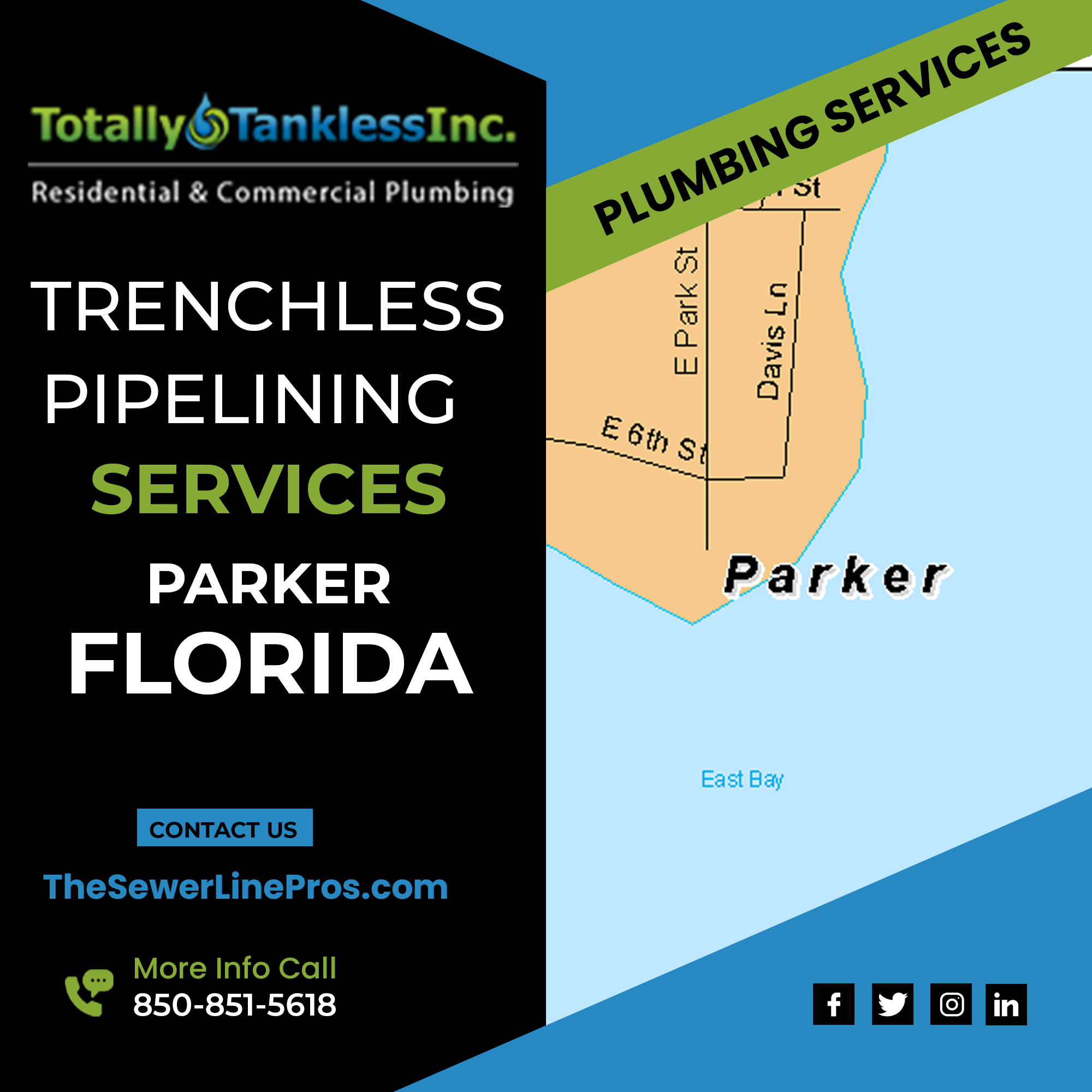 Parker Trenchless Pipelining Plumbers